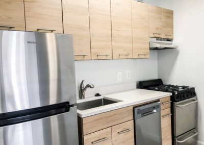 Interior of unit - kitchen